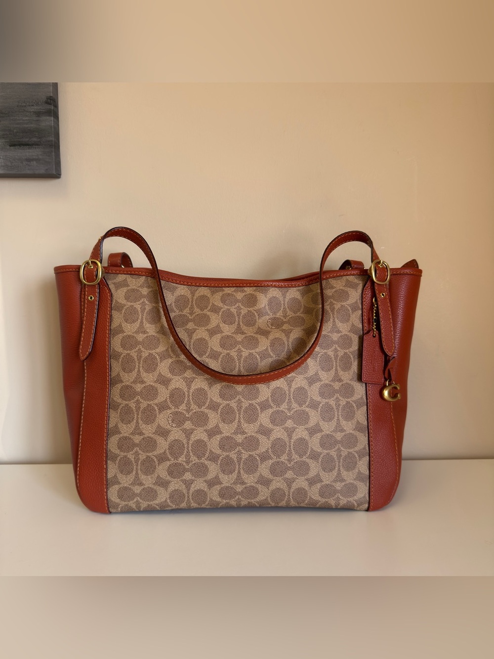 Coach C8354 CC SIG ALANA TOT Signature Canvas Tote